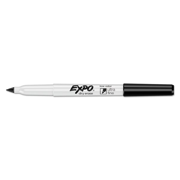 Expo Low-Odor Dry Erase Marker Office Pack, Extra-Fine Needle Tip, Blk, PK36 2003894